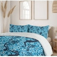 thumbnail image 6 of Ambesonne Sealife Duvet Cover Sets, Ocean Mosaic Pattern, 2-King, Navy Turquoise, 6 of 7