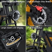 1500W Motor COSWHEEL GT20 Electric Bike for Adults,25AH Removable Battery, Max 93-145 Miles Electric Motorcycle, 7-Speed, 20x 4.0 Fat Tire Ebikes for Adults