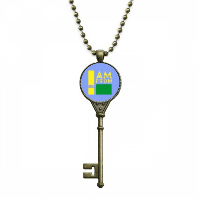 Soy de Libia Llavero Collar Colgante Bandeja Cadena Embellecida Unbranded M