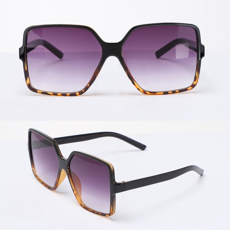 Aligament Oversized Square Frame Sunglasses Womens Retro  display picture 1