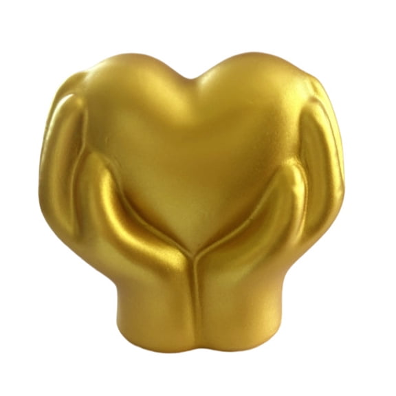Ruanlalo Valentine's Day Love Heart Figurine Double Hands Holding Heart Resin Statue Wedding Party Home Office Desktop Decoration