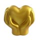 thumbnail image 1 of Figura de corazón de amor para San Valentín, estatua de resina con dos manos sosteniendo un corazón, para decoración de bodas, fiestas, hogar, oficina y escritorio., 1 of 8