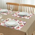 thumbnail image 3 of Pioneer Flower Floral Print Pattern Summer Placemats Table Placemats Set Of 4-Linen Kitchen Washable Placemats Table Mats 12x18 Inch Non-Slip Heat Resistant, 3 of 5