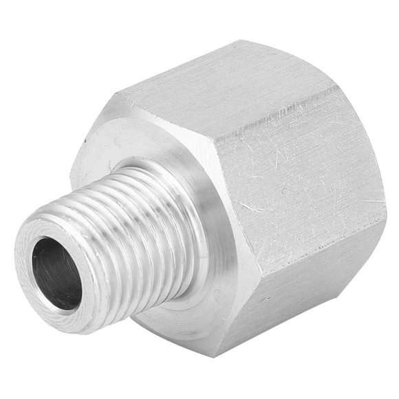 Conector de conexión de tubería BSP de 2 piezas, rosca hembra de acero inoxidable, conector de rosca macho, rosca hembra de 1/2 pulg., rosca macho de 1/4 pulg.