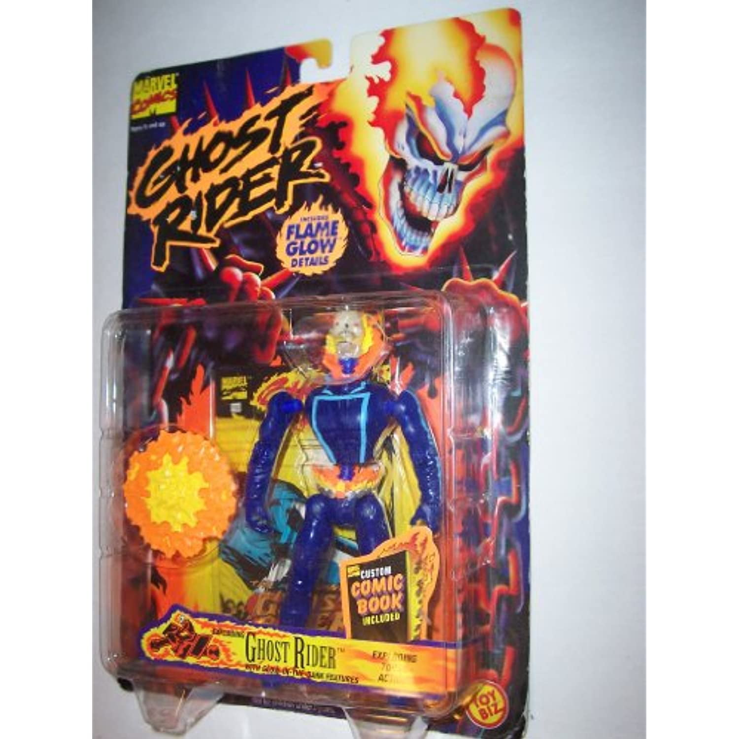 Ghost Rider with motorcycle minifigure  Marvel movie Comic version toy figure! 