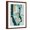 Brown Frame, variant on Art.com Manhattan Map Blue Brown Art Print by Michael Mullan, Brown Frame Wall Art, 17" x 21"