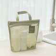 thumbnail image 3 of Lightweight Toiletry Bag Mesh Toiletry Bag with Portable Handle Quick Drying Heavy Duty Large Capacity Shower Travel Makeup Organizer Bag, 3 of 8