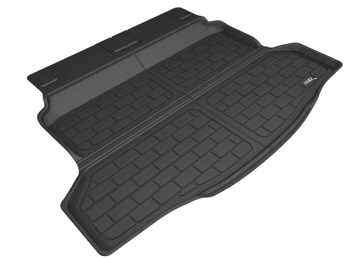 3D MAXpider Complete Set Custom Fit All-Weather Floor Mat for Select Dodge Durango Models Black Kagu Rubber 