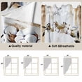 thumbnail image 5 of Swag Valance Curtains for Windows, Home Sweet Light Filtering Kitchen Curtains, Wreath Botanical Farmhouse Plants Gradient Brown Window Treatment Valances for Living Room, 36x36 - 2 PCS, 5 of 9