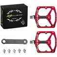 thumbnail image 6 of ROCKBROS Mountain Bike Pedals Flat Bicycle Pedals 9/16 Road Bike Pedals Carbon Fiber Sealed Bearing Flat Pedals for MTB Red, 6 of 8