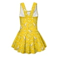 thumbnail image 5 of Uourmeti Playful Cartoon Banana Print Girls' Skirted One-Piece Swimsuit - Quick Dry Stretch Swim Dress for Beach & Pool Vacation, 5 of 8
