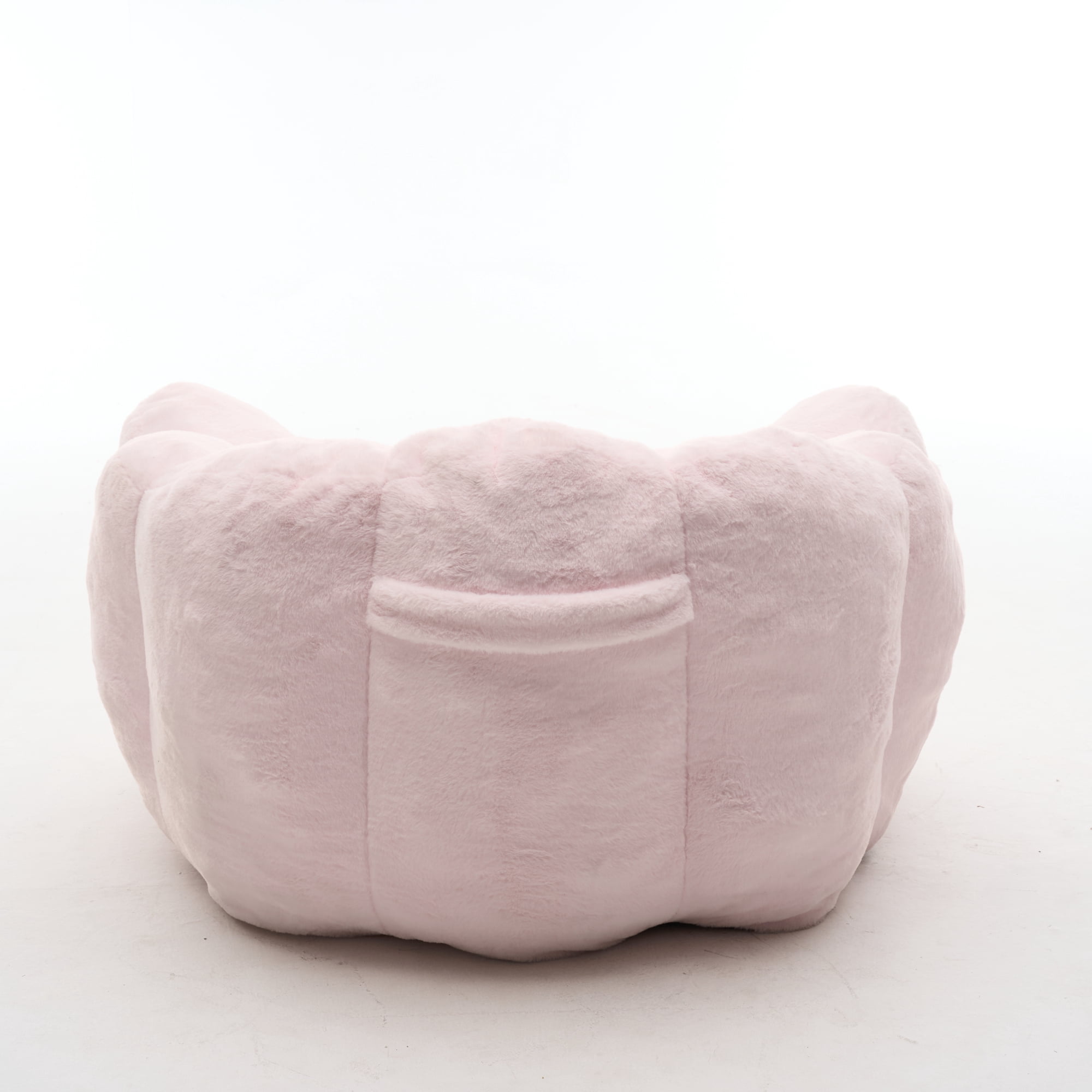 Leumius Large Lazy Sofa Chair, Comfortable Velvet Fabric Large Petal Sofa for Bedroom, Living Room and Gaming Pink