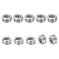 thumbnail image 1 of PATIKIL Adaptateurs de Filetage Manchon Écrou Réducteur, 10 Pcs M10*1.5 Mâle à M6*1 Femelle Écrou de Réparation Insert Vis Réducteur Conversion Acier Inoxydable Fixation 5mm, 1 of 7