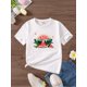 thumbnail image 1 of Cool Watermelon Print Short Sleeve T-shirt Girls Comfy Tees Summer Clothes, 1 of 6