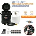 thumbnail image 2 of Flame King Gas Hauler Kit, Insulated Protective Carry Case for 5LB Propane Tank, Adapter Hose for Camping, Outdoor Adventures, Universal, 2 of 11