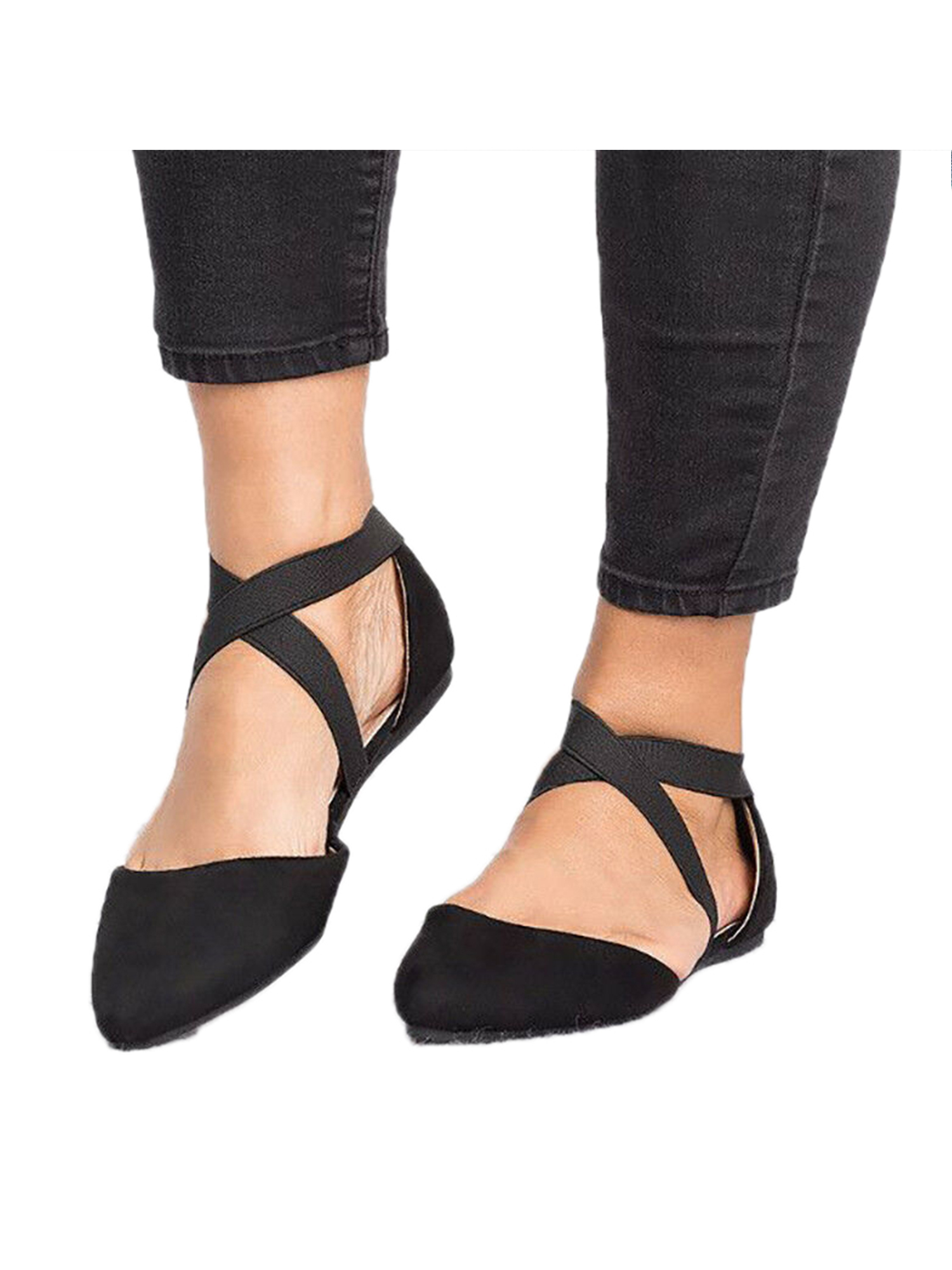 black flat smart shoes