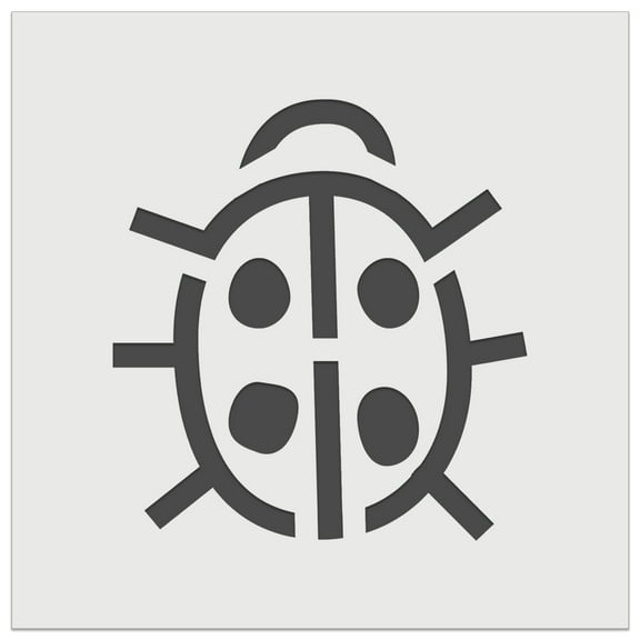 Cute Ladybug DIY Cookie Wall Craft Stencil - 5.5 Inch