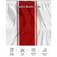 thumbnail image 5 of Red Bed Skirt Stripes Solid Color Bed Skirts King Size 18 Inch Drop, Wrap Around Dust Ruffle&nbsp;Bedskirt with Adjustable Elastic Belt for Queen Size Beds, 5 of 7