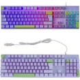 thumbnail image 4 of HUGFEGWE Wired Gaming Keyboard, No Delay Print Backlit Keyboard Wired Keyboard, Elevated Metal Panel Large Letter USB Keyboard with Backlit for PC and Laptop (Roland) CA919-135224, 4 of 9