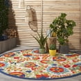thumbnail image 5 of Nourison Aloha Indoor/Outdoor Multicolor 7'10" x round Area Rug, (8 Round), 5 of 12