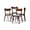 Light Grey/Walnut, variant on Baxton Studio Iora Mid-Century Modern Transitional Light Beige Fabric Upholstered and Walnut Brown Finished Wood 4-Piece