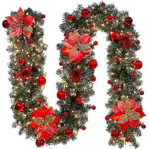 Garland Christmas Garland Decoration Decorated With Led Lights Home Decoration
