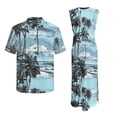 thumbnail image 7 of Yuyamidu Matching Vacation Outfits for Couples Mens Summer Shirts Palm Tree Dress Womens Summer Maxi Dress Button Up Short Sleeve Shirts for Men Casual Shirt Matching Couples Men's XL, 7 of 7
