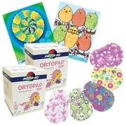 Ortopad® Bamboo 100-pack for Girls, Medium Size, Adhesive Eye Patches, 2 boxes + 2 posters