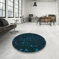 thumbnail image 4 of Ahgly Company Machine Washable Indoor Rectangle Transitional Night Black Area Rugs, 8' x 10', 4 of 7