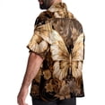 thumbnail image 3 of Butterfly Fission Diagram Men's Casual Printed Button Down Short Sleeve Spread Collar Beach Shirts for Summer, Unisex, 3 of 6