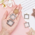 thumbnail image 3 of 4Pcs Square Wedding Bouquet Charm Rhinestone Photo Charm Pendants Wedding Bouquet Charm Bridal Charm Bride Angel Charm Memorial Photo Charm Photo Pendant, 3 of 6