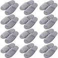 thumbnail image 1 of Pantuflas desechables Bunnycool, 12 pares, para invitados, color gris claro, 1 of 6