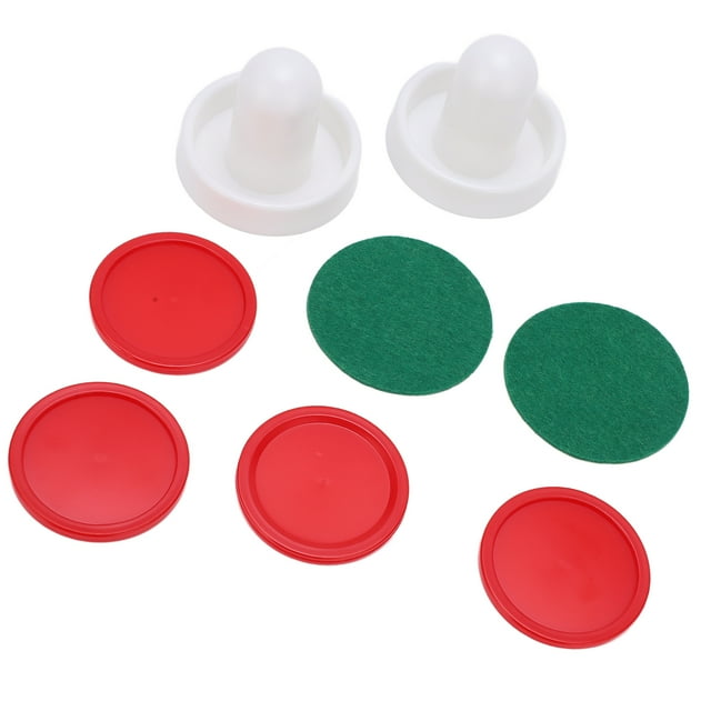 Hockey Goalies Game Tables Accessories, Thick Green Felt Bottom Table Cover Ergonomic Design Table Hockey Pushers Set for Table Games
