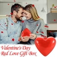 thumbnail image 5 of Vikakiooze Heart-shaped Tree Bauble Love Decoration Poinsettia Wreath With Lights Heart-shaped Bauble Garland Decoration Hanging Heart-shaped Ball Plastic Christmas Tree B, 5 of 5