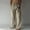 Khaki, variant on Haoxianjian Baggy Sweatpants Wide Leg Pants Men Linen Pants Loose Hawaiian Print Beach Pants Loose Elaic Wai Drawring Hot amping Process Men'S sual Line Pants On arance
