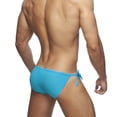 thumbnail image 3 of ZQUUVOU Men's Swim Briefs Low Rise Bikini Side Tie Thongs Beach Trunks Quick Dry Summer Swimwear Soft Underwear Sky Blue, 3 of 5