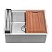 thumbnail image 3 of Ruvati 27 x 19 x 12 inch Deep Laundry Utility Workstation Sink Undermount 16 Gauge - RVU6327, 3 of 4
