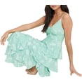thumbnail image 4 of Women's Y2k Cut Out Backless Maxi Dress Bodycon Long Flowy Dresses Summer Boho Spaghetti Strap Low Cut Cami Dress Clubwear, 4 of 10