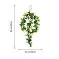 thumbnail image 2 of Houderco De Pared Con Guirnalda Artificial De Amarillo Y Hojas Para Ambiente, 2 of 6