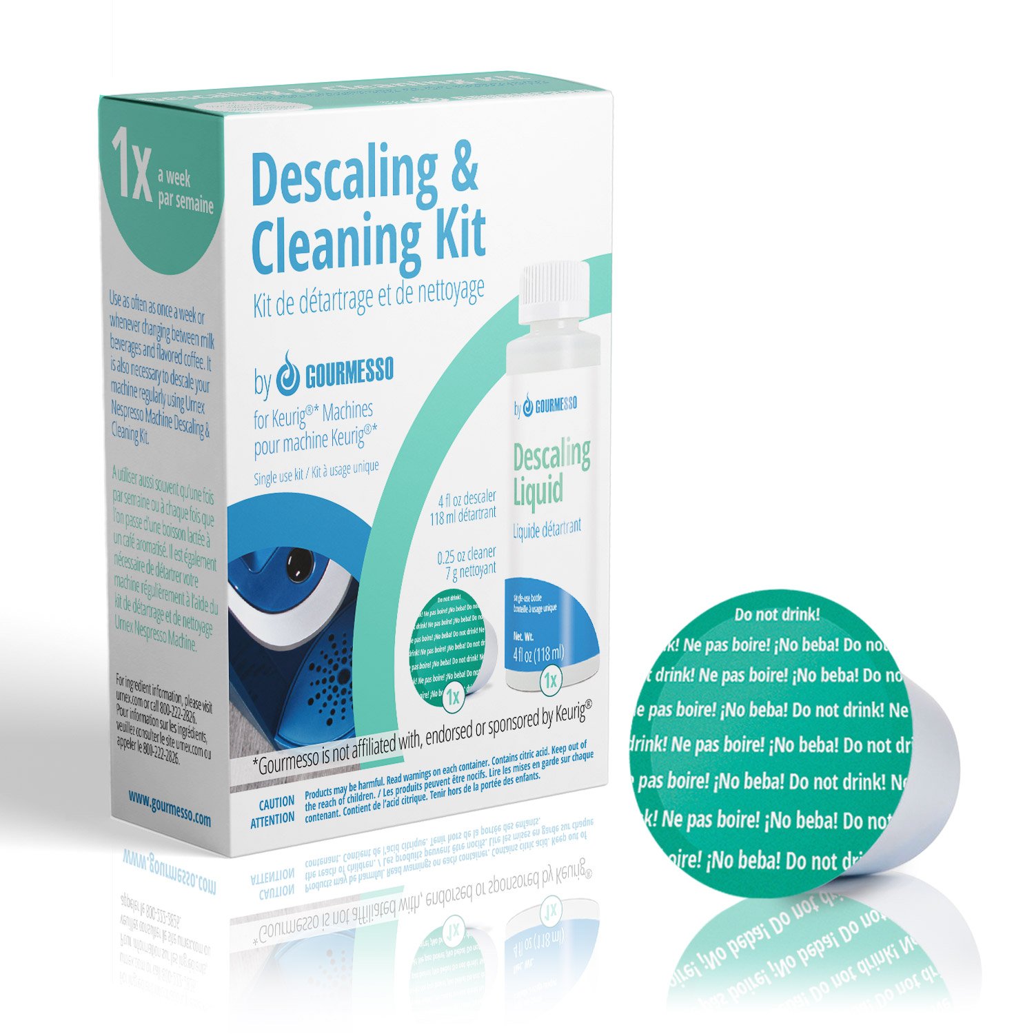 Gourmesso Cleaning Capsules & Descaling Kit for Keurig Machines 1