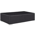 thumbnail image 1 of Modway Convene Aluminum and Rattan Patio Coffee Table in Espresso, 1 of 3