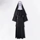 thumbnail image 3 of Vestido estilo gótico de monja Cos Color sólido vestido de pastor de terror para mujer ropa de fiesta, 3 of 9