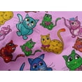 thumbnail image 4 of oneOone Cotton Poplin Dusty Purple Fabric Kitten Cats Fabric For Sewing Printed Craft Fabric By The Yard 56 Inch Wide-IFO, 4 of 4
