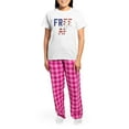 thumbnail image 4 of CafePress - Free AF Women's Light Pajamas - Women's Short Sleeve Print T-Shirt and Pants Light Cotton Pajama Set, 4 of 7