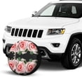thumbnail image 2 of Kdxio Pink Roses for Tire Cover Wheel Protectors Tyre Covers Weatherproof Wheel Covers Universal Fit for Trailer Rv SUV Truck Camper Travel Trailers 14 inch, 2 of 8