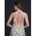 thumbnail image 2 of Bimba Robe Décontractée Florale Longue Dos Nu à Col Licou pour Femmes, Robe de Plage Imprimée - Moyen, 2 of 6