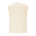 thumbnail image 3 of mfyjkho Camisetas Sin Mangas, Vestido De Punto Sin Mangas Con Cuello En V Y Cordones De Color Liso Para Mujer Tops Casuales Para Mujer L, 3 of 6