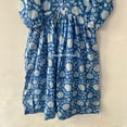 thumbnail image 3 of Blue Kitty Printed Dress Handblock Print Dress, Block Print Dress, Cotton Dress, Handmade Dresses, Pure cotton Dresses, 3 of 5