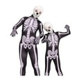 thumbnail image 7 of Tisuna Halloween Jumpsuit For Boys Girls Child Skull Print Long Sleeve Hooded Romper Fashion Stretch Autumn Kids Outdoor Wear Black Size 7-8 Years, 7 of 7