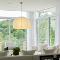 thumbnail image 3 of Nordic 18inch Hemisphercial Paper Lanterns Lampshades,Replacement Lamp Cover for Pendant Lamp, 3 of 8